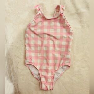 Ralph Lauren Baby Girl Swimsuit – Size 12M – Pink & White Gingham